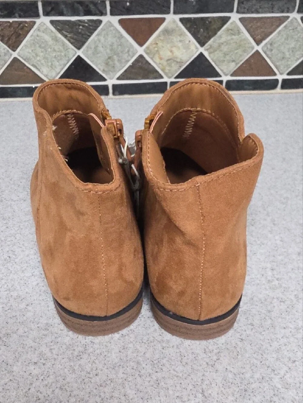 Cat & Jack Brown Suede Girls' Ankle Boots
